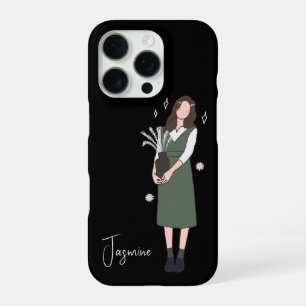 Coque iPhone 16 Pro Blossom verdoyant personnalisable