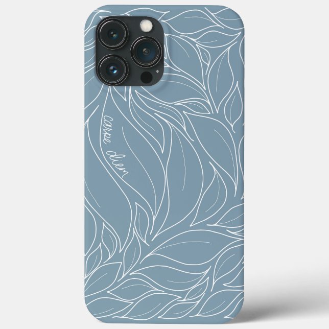 Coque iphone Blue Carpe Diem (Verso)