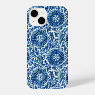 Coque Pour iPhone 14 Blue Chinese Floral Pattern