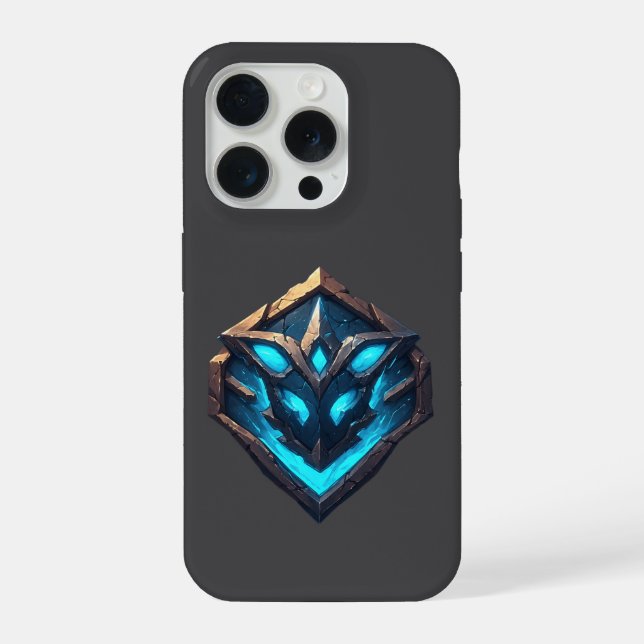 Coque iPhone Blue Frost Rune Emblem (Verso)