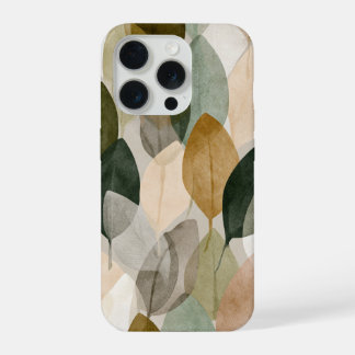 Boho Botanical Leaf Pattern Phone Case Neutral 