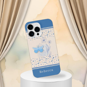 Coque Pour Pour iPhone 14 Pro Max Boho Butterfly & Botanical