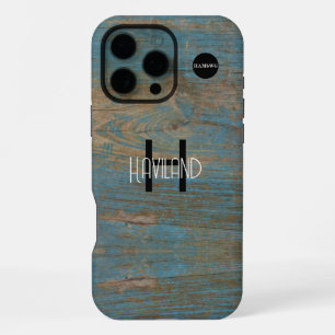 Coque iPhone 16 Pro Max Bois de téléphone portable de conception de bois H