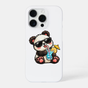 Coque iPhone 16 Pro Boisson Cool Panda
