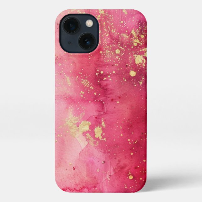 Coque iPhone boîtier de téléphone à ceinture rose (Verso)