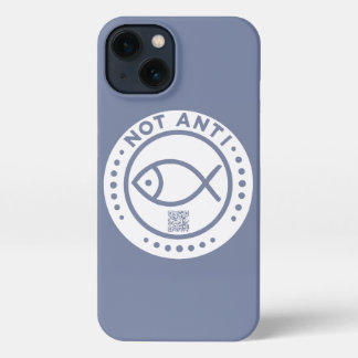 Etui iPhone 13 Boîtier de téléphone bleu NotAntiFish