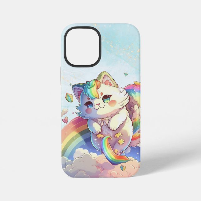 Coque iPhone Boîtier de téléphone chat mignon (Verso)