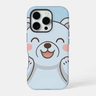 Coque iPhone 16 Pro Boîtier de téléphone de l'ours de dessin mignon -