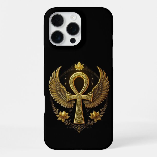 Coque iPhone Boîtier de téléphone de symbole Ankh - Ancien Égyp (Verso)
