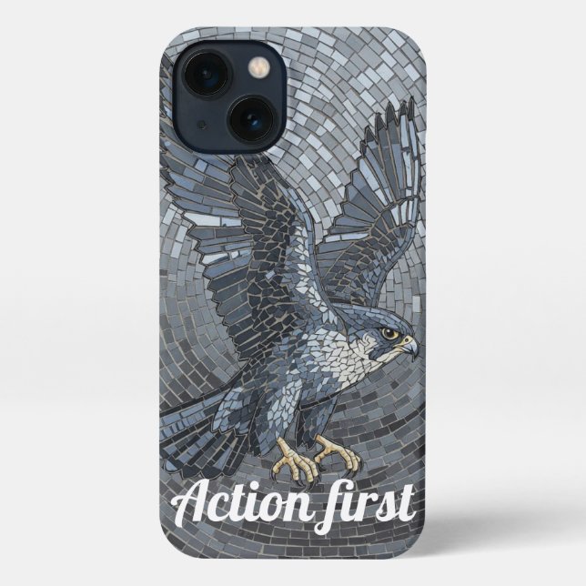 Coque iPhone Boîtier de téléphone en mosaïque Apex Predator - B (Verso)
