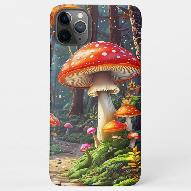 Coque iPhone Boîtier de téléphone mince pour champignon Whimsic (Dos)