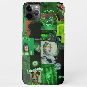 Coque iPhone 11Pro Max Boîtier de téléphone vert esthétique
