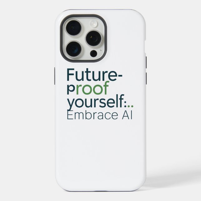 Coque iPhone Boîtier IA future-proof – Embrasser l'évolution te (Verso)