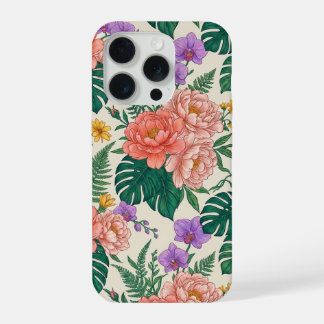 Boîtier iPhone 15 Rose Floral – Design Élégant de