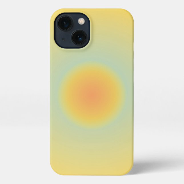 Coque iPhone Boîtier téléphonique Aura jaune (Verso)