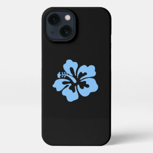 Etui iPhone 13 Boîtier téléphonique bleu hibiscus