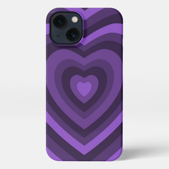 Coque iPhone Boîtier téléphonique couleur pourpre foncé (Verso)