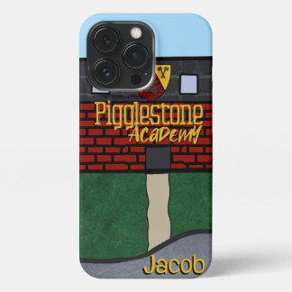 Etui iPhone 13 Pro Boîtier téléphonique de l'Académie de Pigglestone