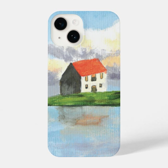 Coque iPhone Boîtier téléphonique délimité par le paysage (Verso)