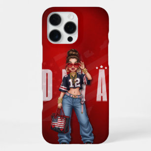 Coque iPhone 16 Pro Max Boîtier téléphonique Diva américain personnalisé