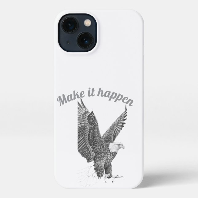 Coque iPhone Boîtier téléphonique Freedom Eagle (Verso)