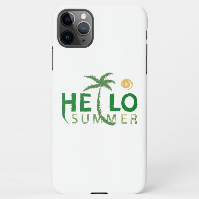 Coque iPhone Bonjour été (Dos)