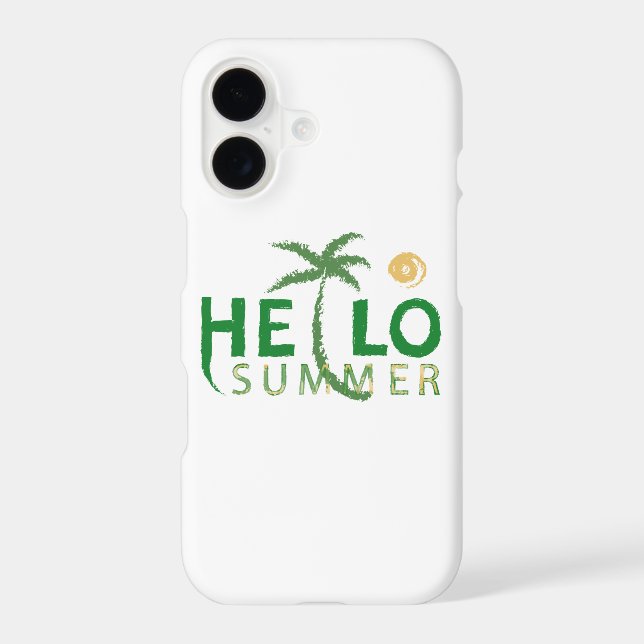 Coque iPhone Bonjour été (Verso)
