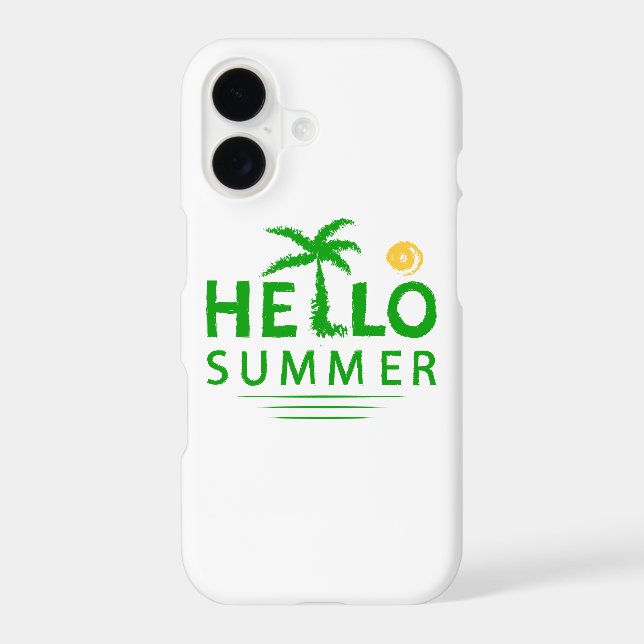 Coque iPhone Bonjour été (Verso)