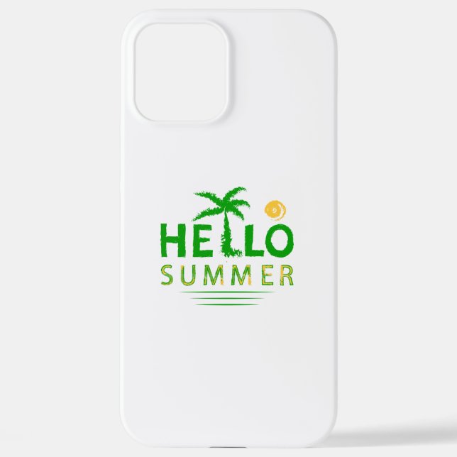 Coque iPhone Bonjour été (Verso)
