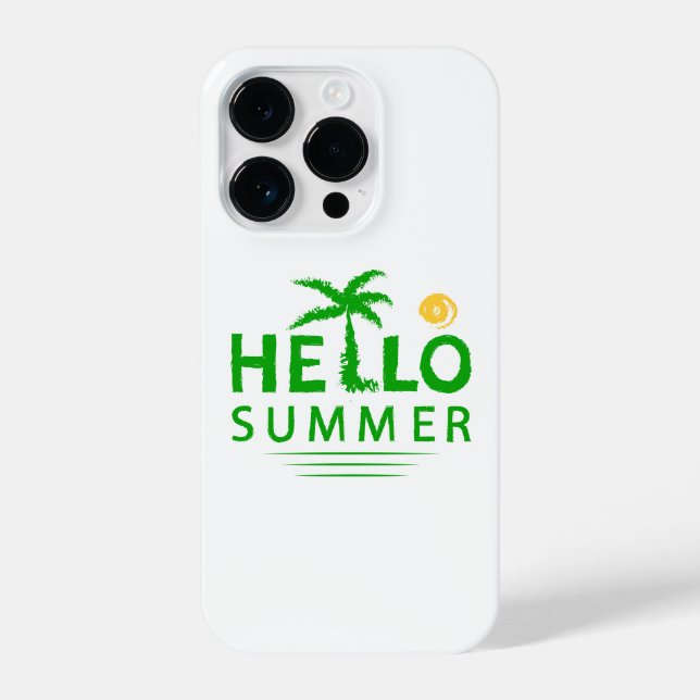 Coque iPhone Bonjour été (Verso)