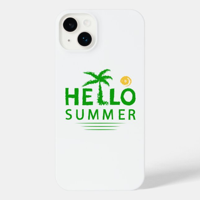 Coque iPhone Bonjour été (Verso)