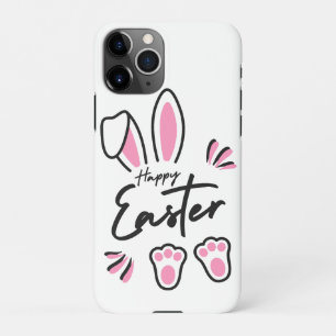 Coque iPhone 11Pro Bonne Pâques (rose)