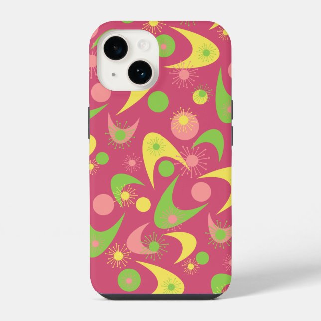 Coque iPhone Boomerangs rétro (Verso)