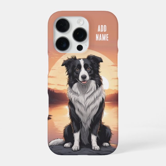 Coque iPhone Border Collie Dog (Verso)