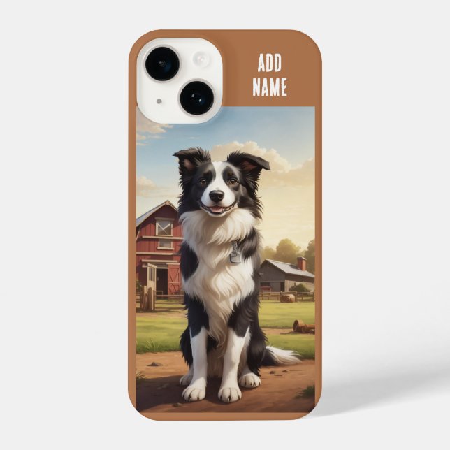 Coque iPhone Border Collie Dog (Verso)