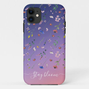 Coque iphone botanique floral élégant