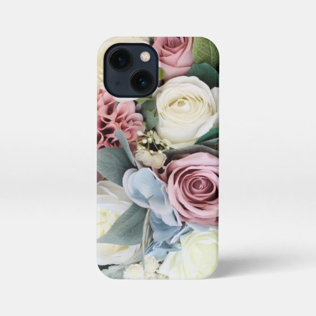 Coque iPhone Bouquet de fleurs Pastel (Verso)