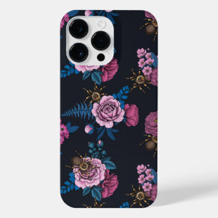 Coque Pour Pour iPhone 14 Pro Max Bouquets et tarantula 2