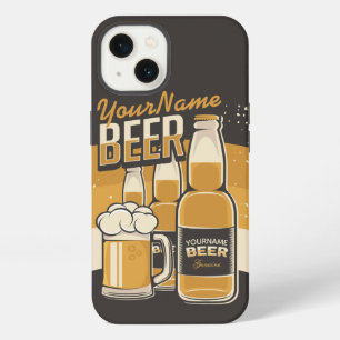 Etui iPhone 13 Bouteille de bière personnalisée Barre de brassage