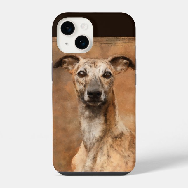 Coque iPhone Brindle Whippet Chien (Verso)