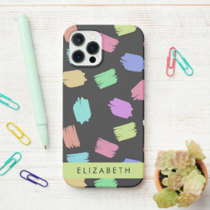 Coque iPhone 12 Pro Brosse à peinture, Trucs à pinceau colorés, Votre