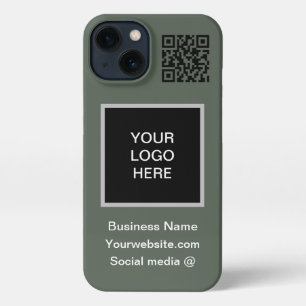 Etui iPhone 13 Business Logo QR Code Marketing Company