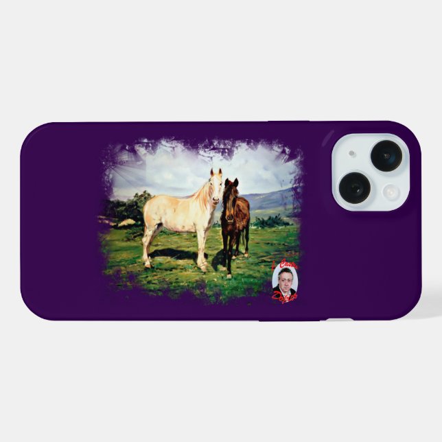 Coque iPhone Caballos (Verso Horizontal)