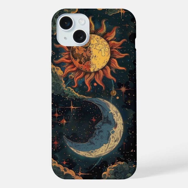 Coque iPhone Cachet de téléphone d'Harmonie Céleste (Verso)
