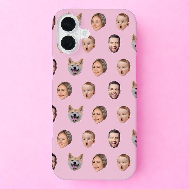 Coque iPhone Cadeau de famille photo personnalisée, 4 photos vi (Créateur téléchargé)