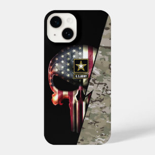 Coque Pour iPhone 14 Cadeau Pour Amateur De Crâne Militaire Vétéran Sol
