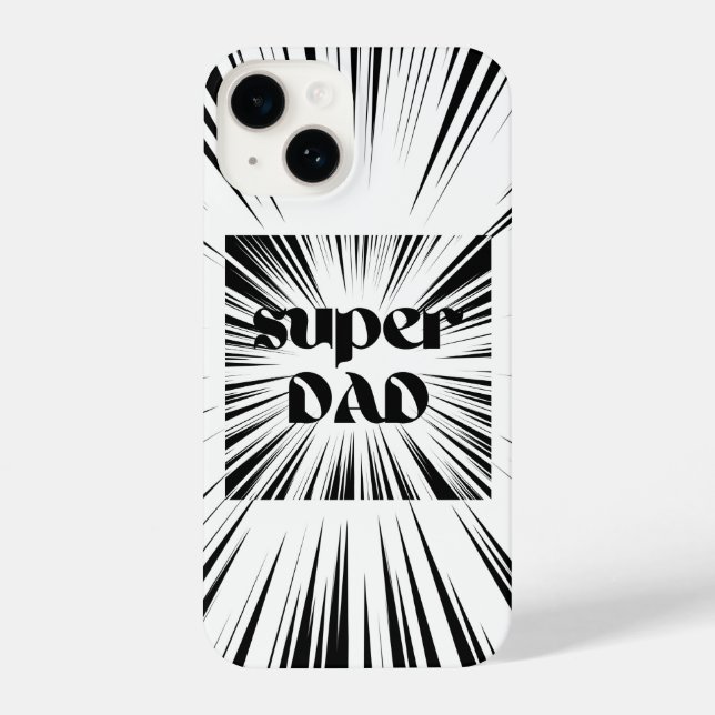 Coque iPhone Cadeau pour papa, Anniversaire Cadeau père, Super  (Verso)