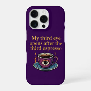 Coque iPhone 16 Pro Café d'art mystique moderne Ma collection du trois
