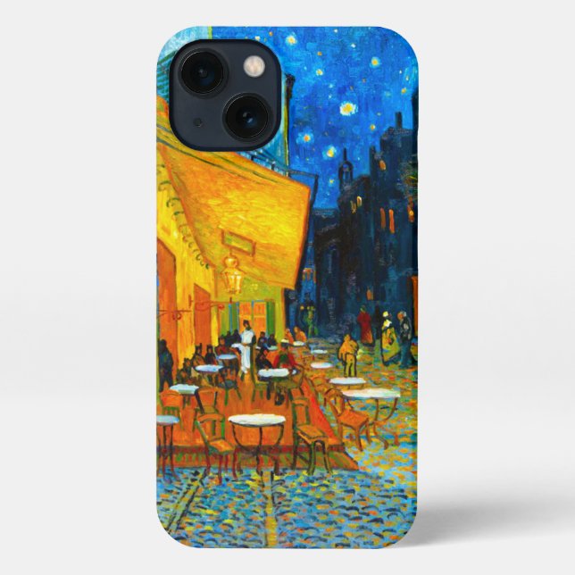 Coque iPhone Café Van Gogh Terrasse en soirée (Verso)