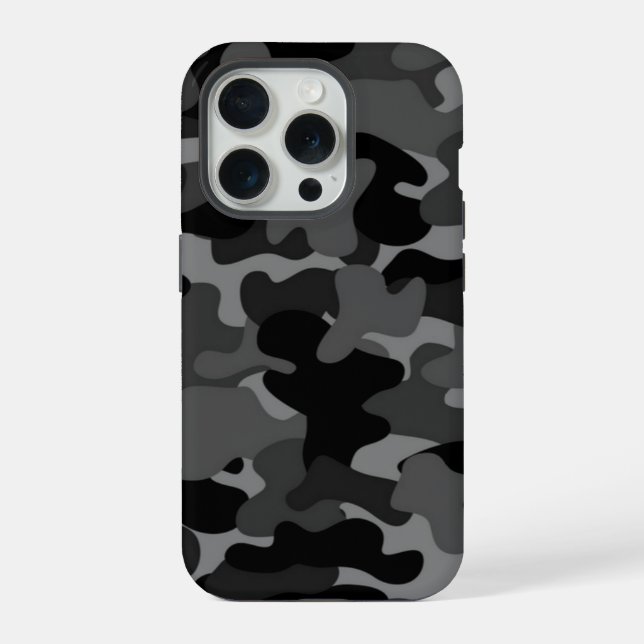 Coque iPhone Camion gris noir (Verso)